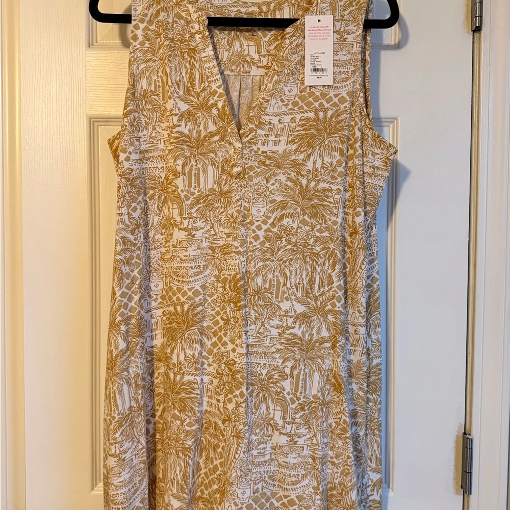 Lilly Pulitzer Dev Dress in the Sand Bar Palm Beach Paradise Print